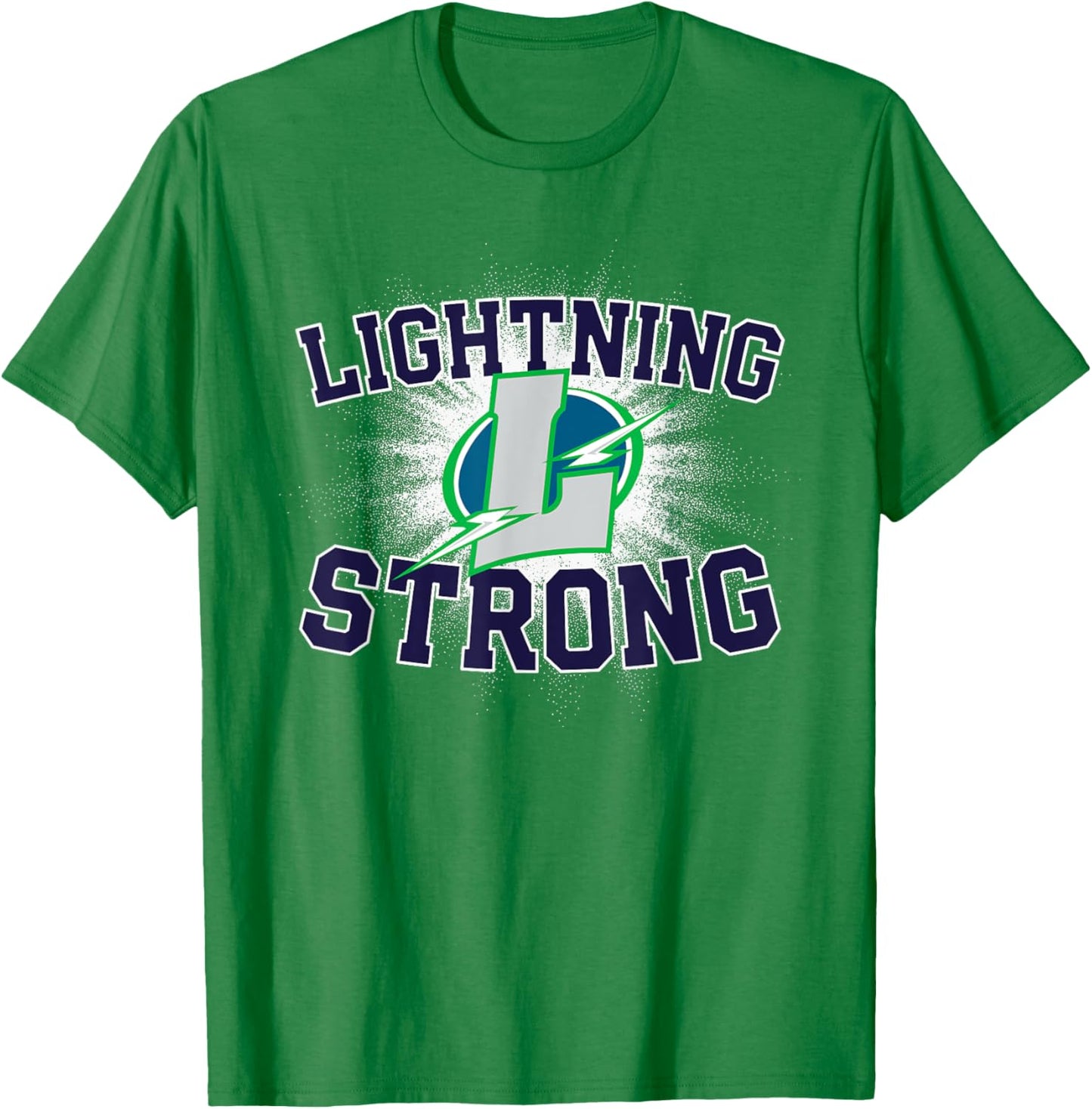 Lapeer Lightning Logo Strong Flag HS T-Shirt - T-Shirt | Irish Green