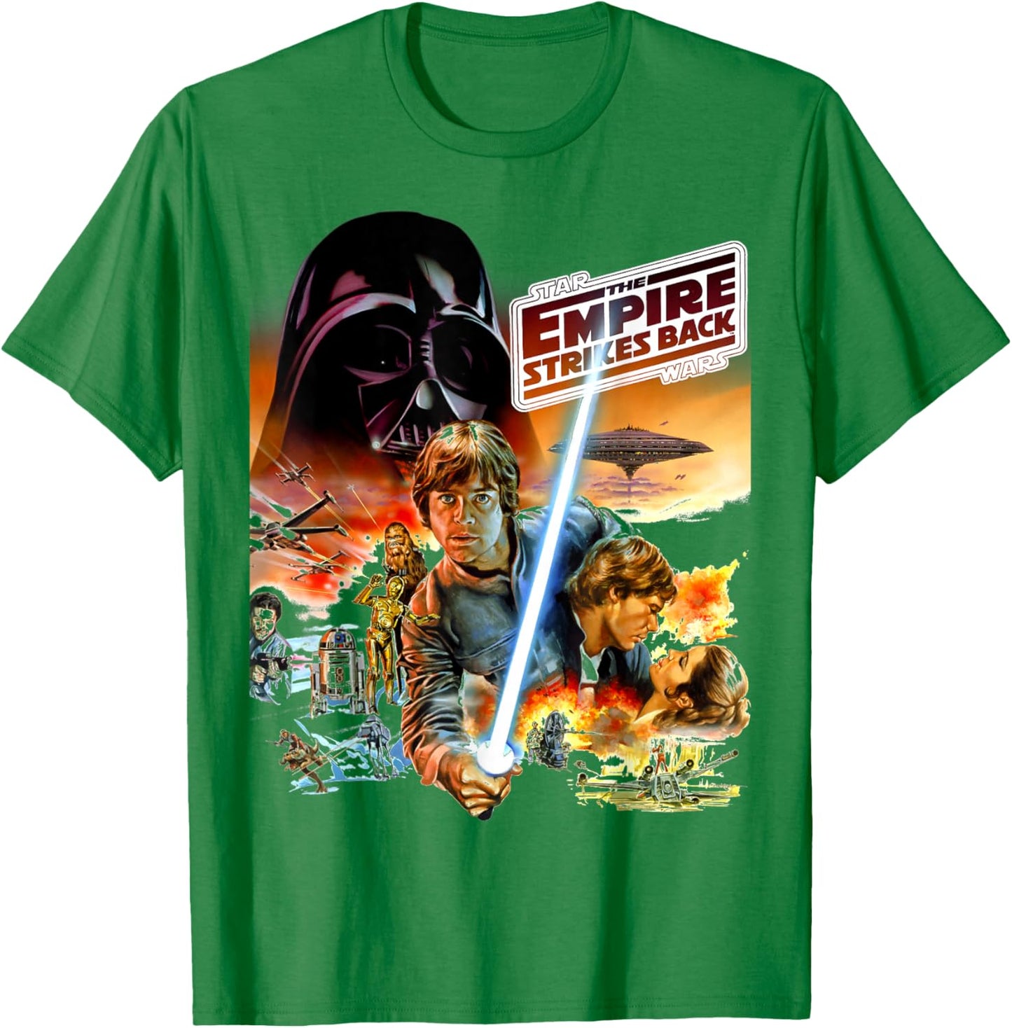 Star Wars The Empire Strikes Back Classic Group Shot T-Shirt - T-Shirt | Irish Green