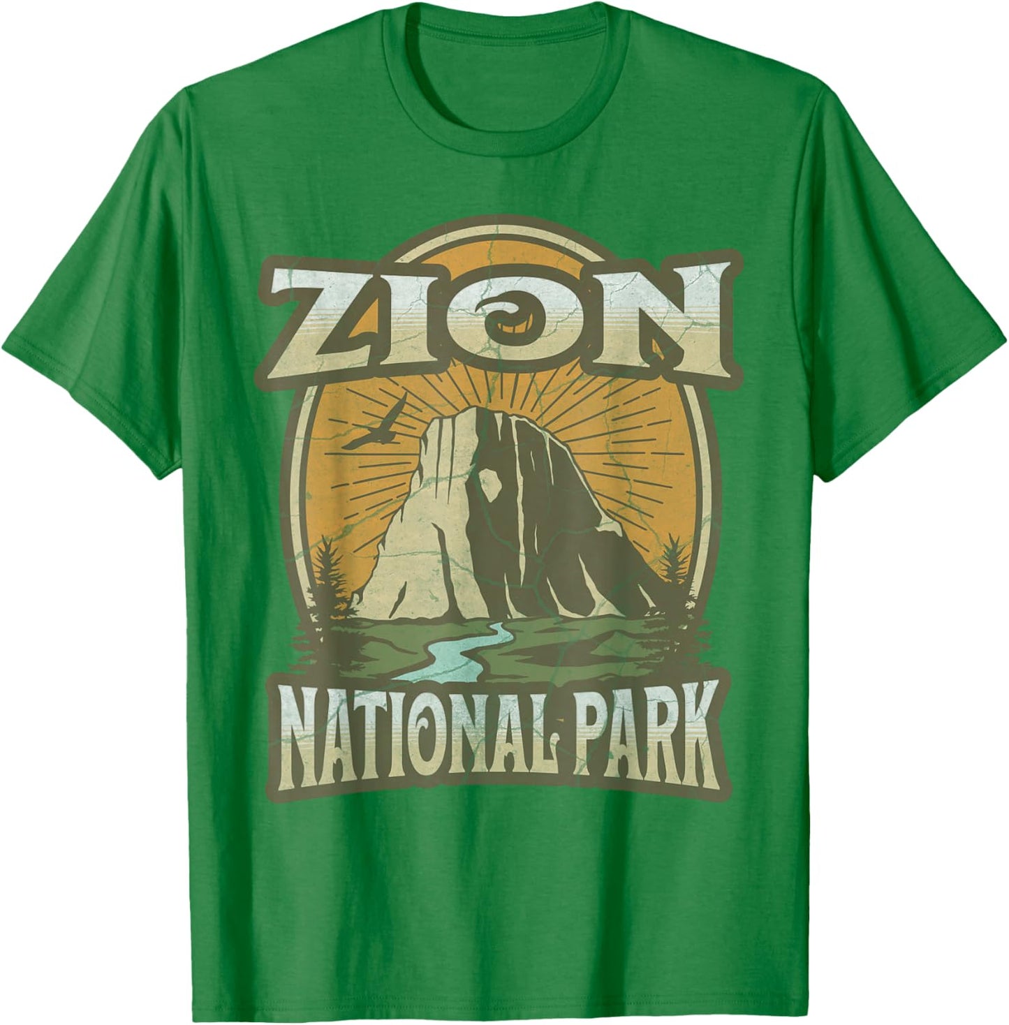 Zion National Park T-Shirt - T-Shirt | Irish Green