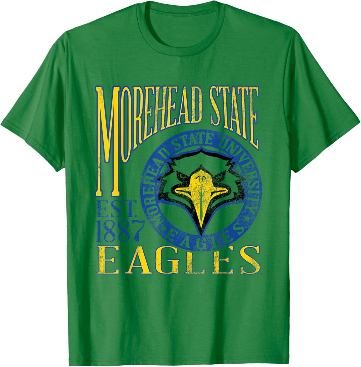Morehead State Eagles Vintage Dibs White Officially Licensed T-Shirt - T-Shirt | Irish Green
