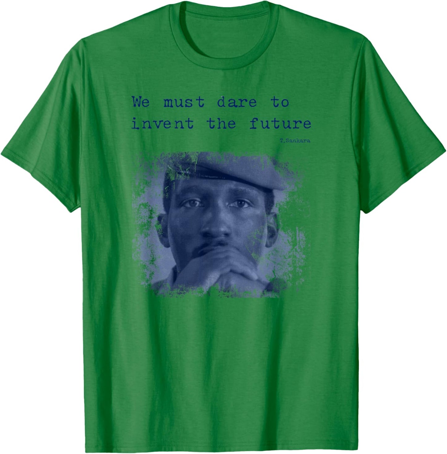 Thomas Sankara , grey, S T-Shirt - T-Shirt | Irish Green