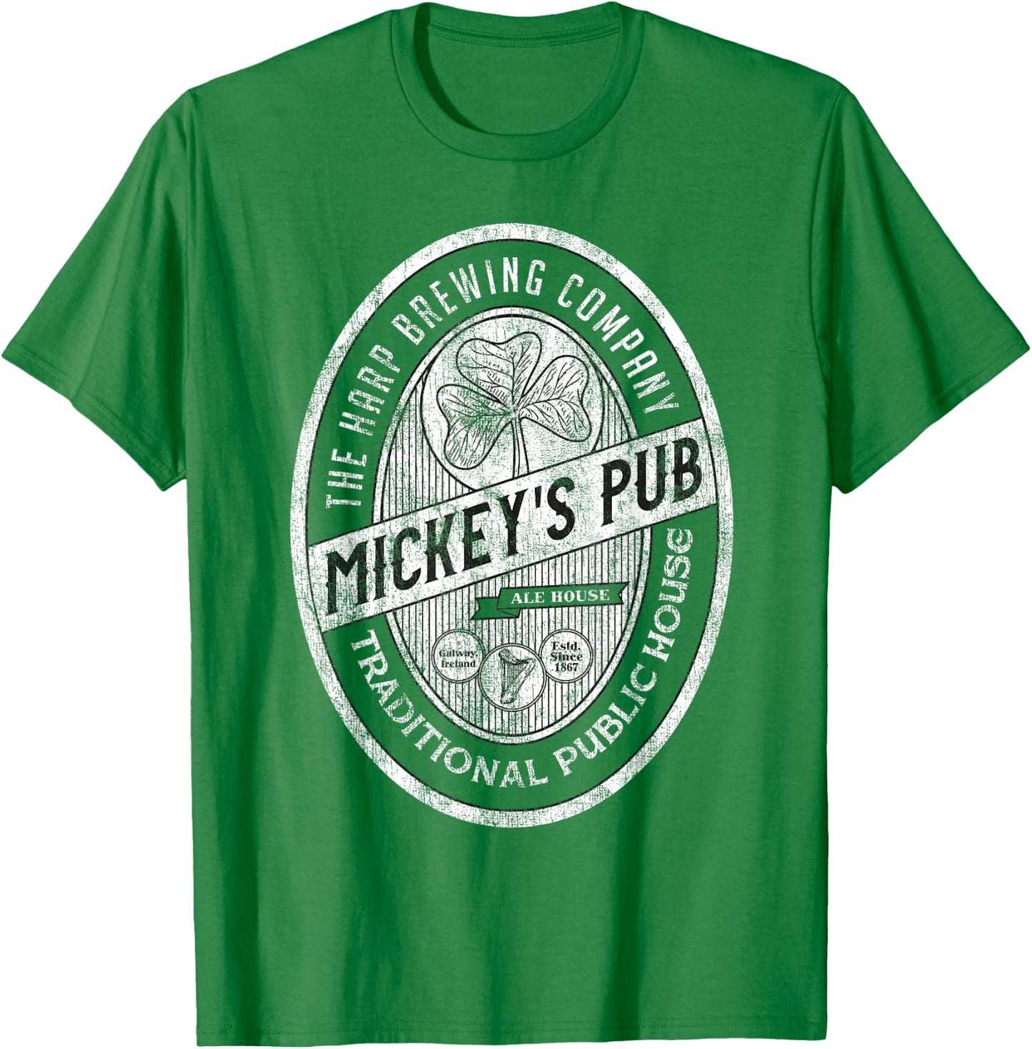 Mickey's Pub Galway, Ireland - Eire Gift - Irish Heritage T-Shirt - T-Shirt | Irish Green