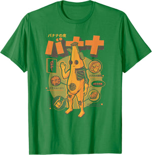 Fortnite Peely Banana Anatomy Retro Kanji T-Shirt - T-Shirt | Irish Green