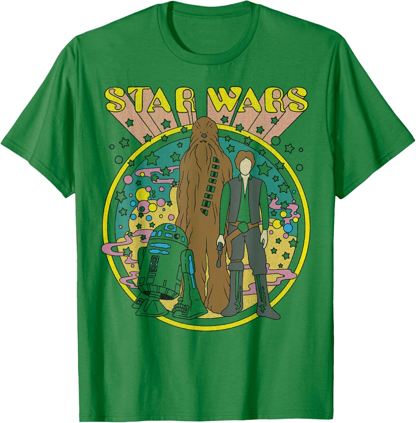 Star Wars Vintage Psych Rebels Disney+ T-Shirt - T-Shirt | Irish Green