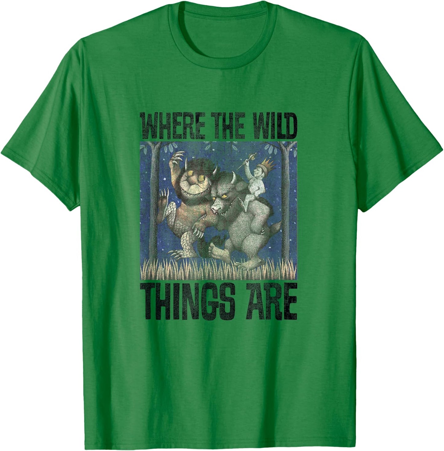 Where The Wild Things are Characters Walking T-Shirt - T-Shirt | Irish Green