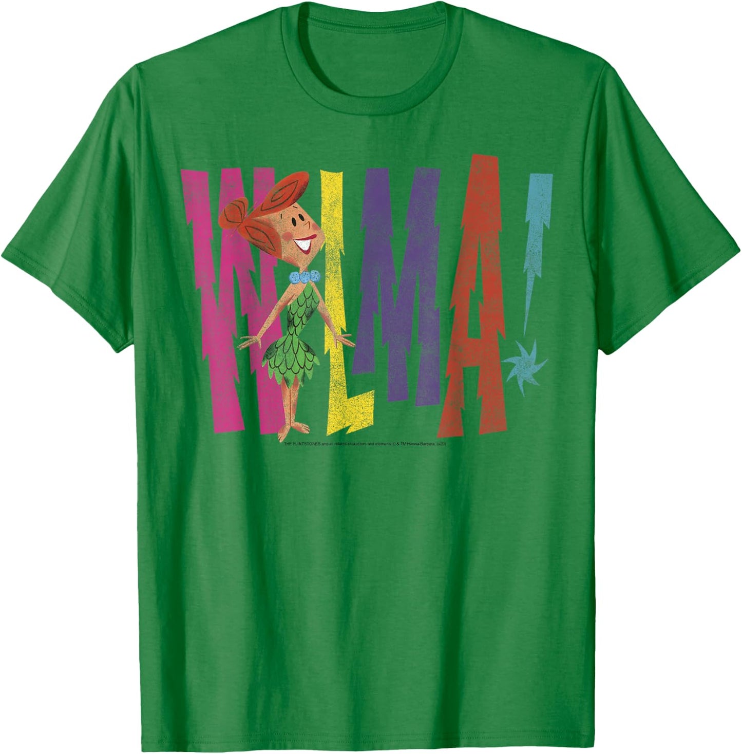 The Flintstones Wilma Vintage Style T-Shirt - T-Shirt | Irish Green
