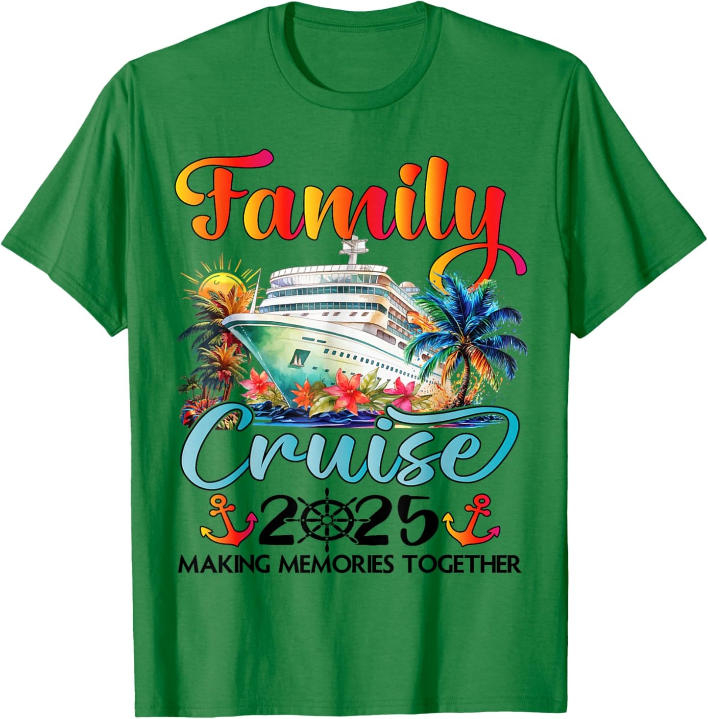 Family Cruise 2025 Family Matching Cruise Ship Vacation Trip T-Shirt - T-Shirt | Irish Green