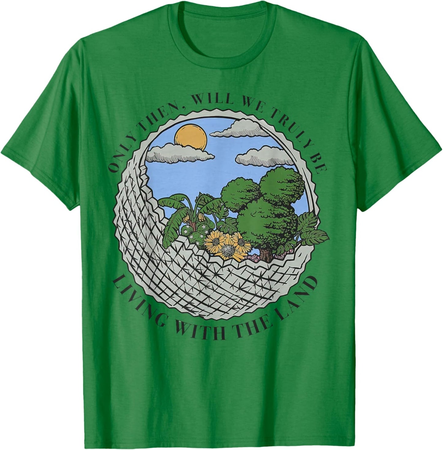 Living with The Land T-Shirt - T-Shirt | Irish Green