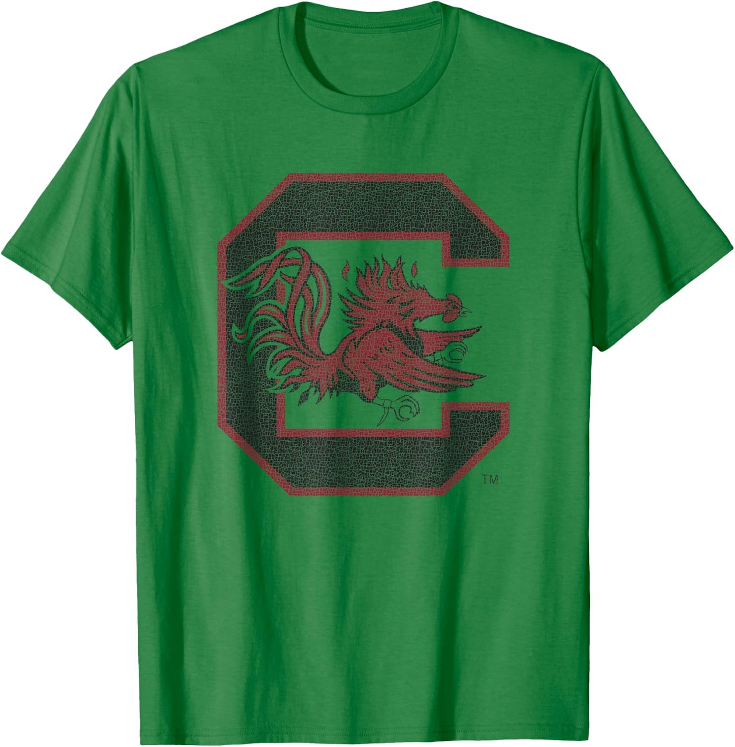 South Carolina Gamecocks Vintage Icon White T-Shirt - T-Shirt | Irish Green