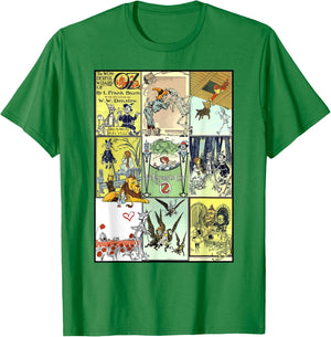 Collage The Wonderful Wizard of Oz T-Shirt - T-Shirt | Irish Green