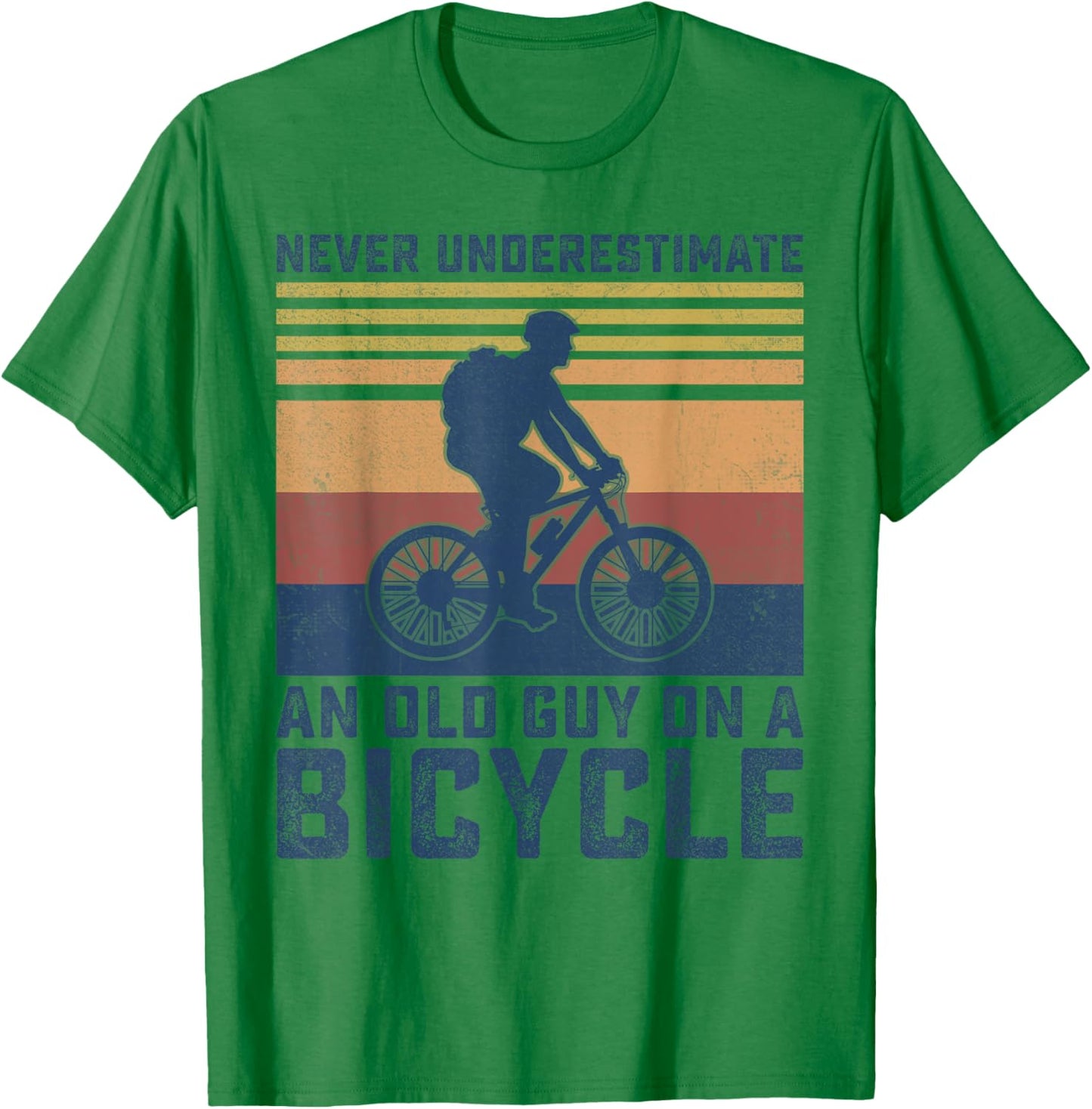 Mountain Biking Funny Cycling Bike Bicyle Biker Men Cyclist T-Shirt - T-Shirt | Irish Green