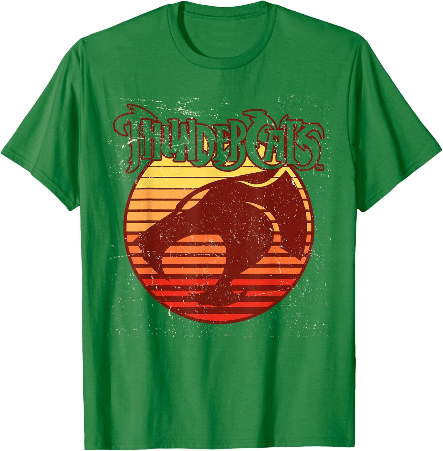 Thundercats Retro Logo Outline T-Shirt - T-Shirt | Irish Green