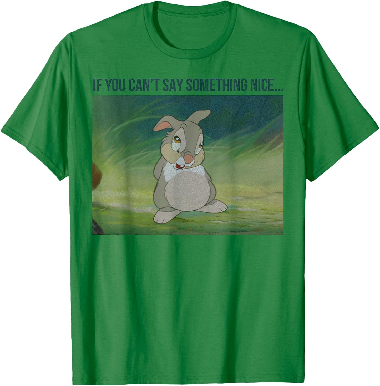 Disney Bambi Thumper If You Can't Say Something Nice T-Shirt - T-Shirt | Irish Green
