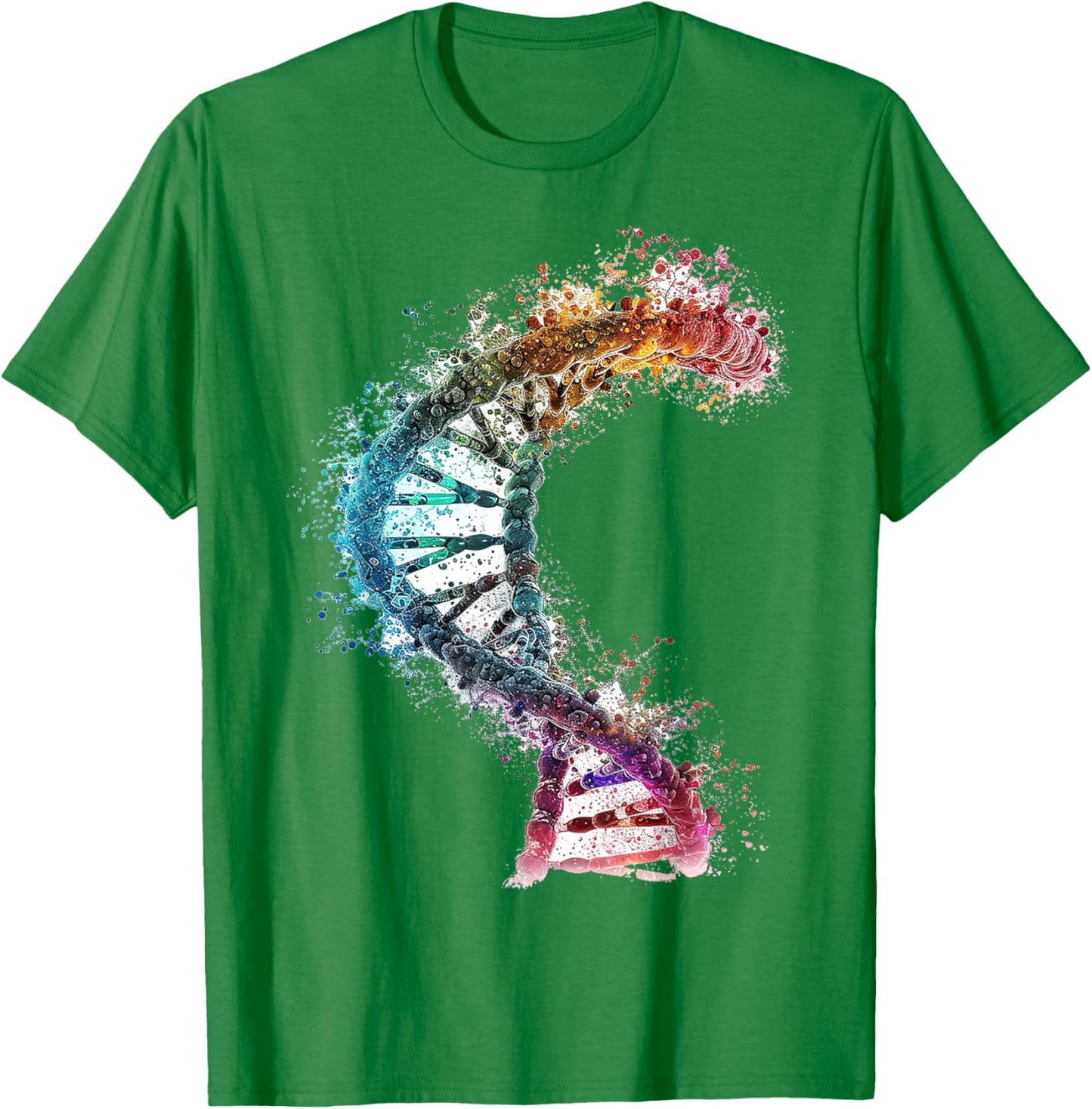 DNA Colorful Print Art DNA T-Shirt - T-Shirt | Irish Green