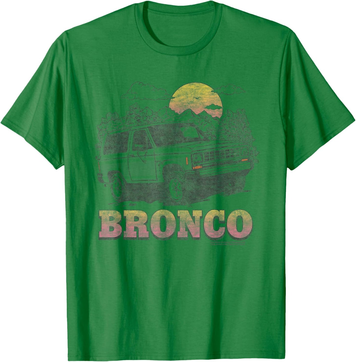 Ford Bronco Sunrise T-Shirt - T-Shirt | Irish Green