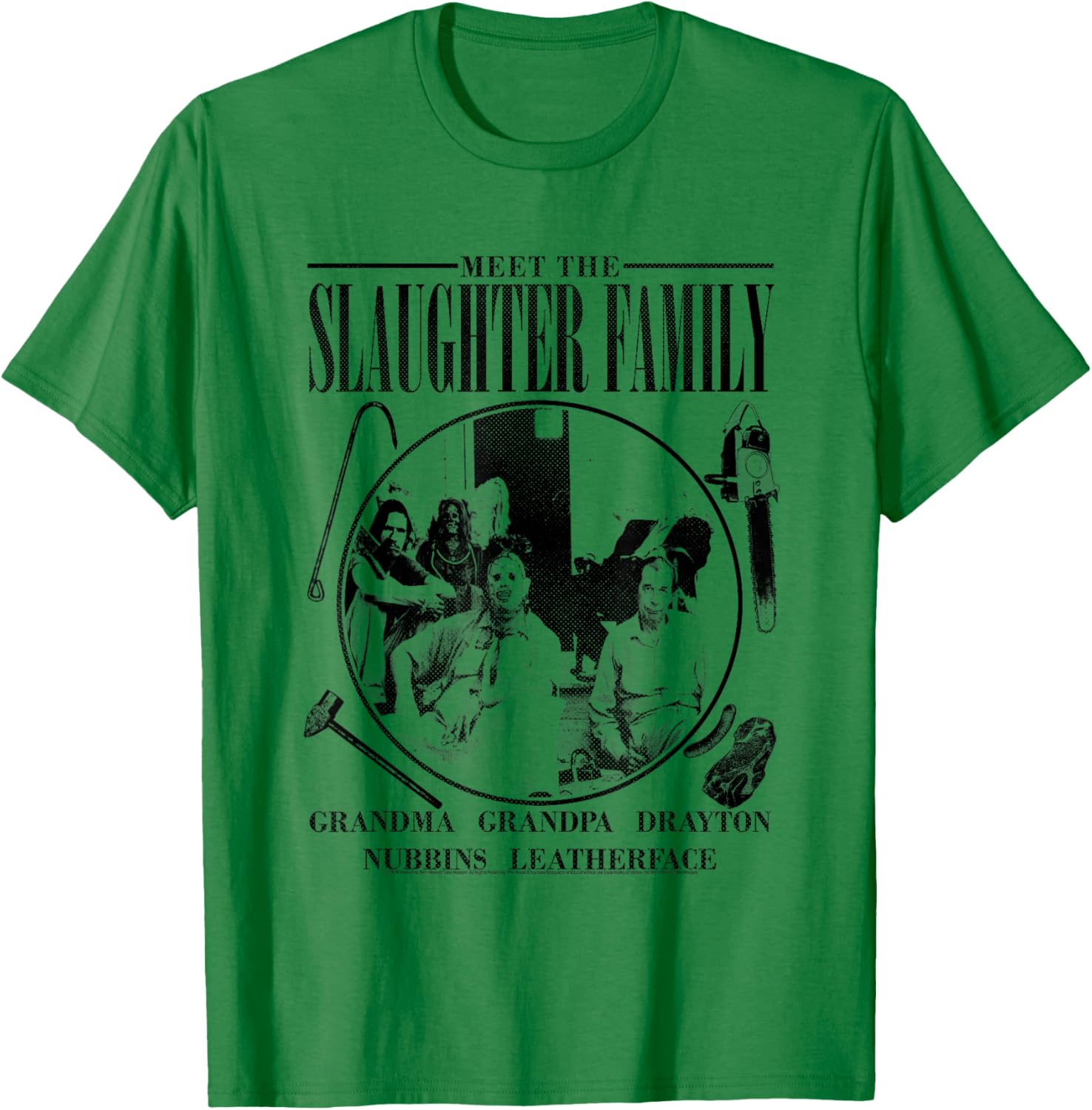 Texas Chainsaw Massacre The Slaughter Family T-Shirt - T-Shirt | Irish Green
