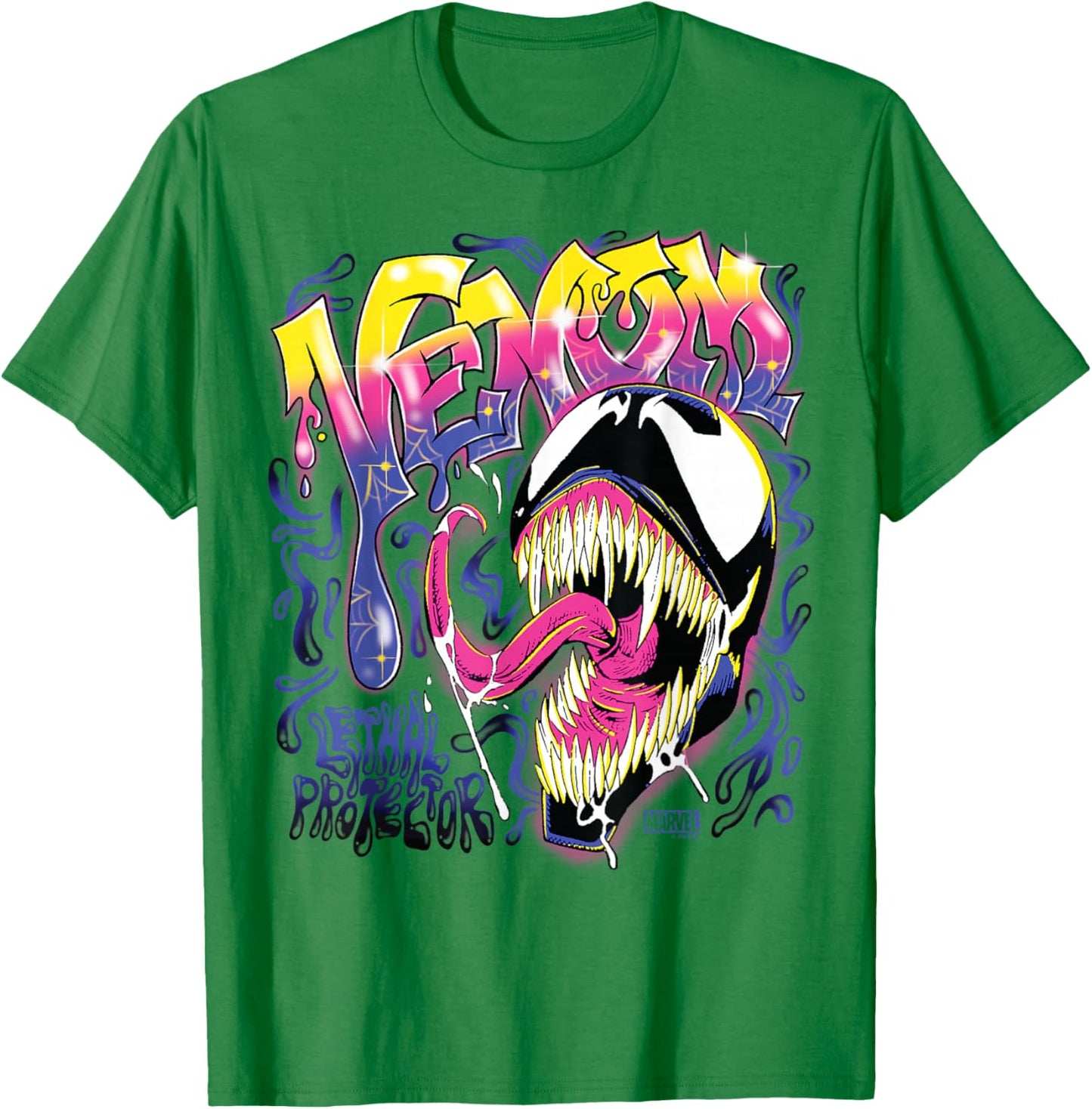Venom - Spray Paint T-Shirt - T-Shirt | Irish Green