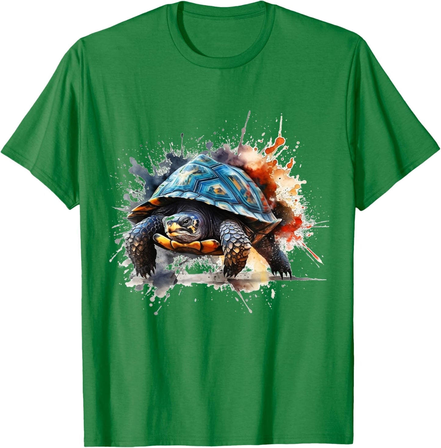 Turtle Artwork - Art Animal Turtle T-Shirt - T-Shirt | Irish Green