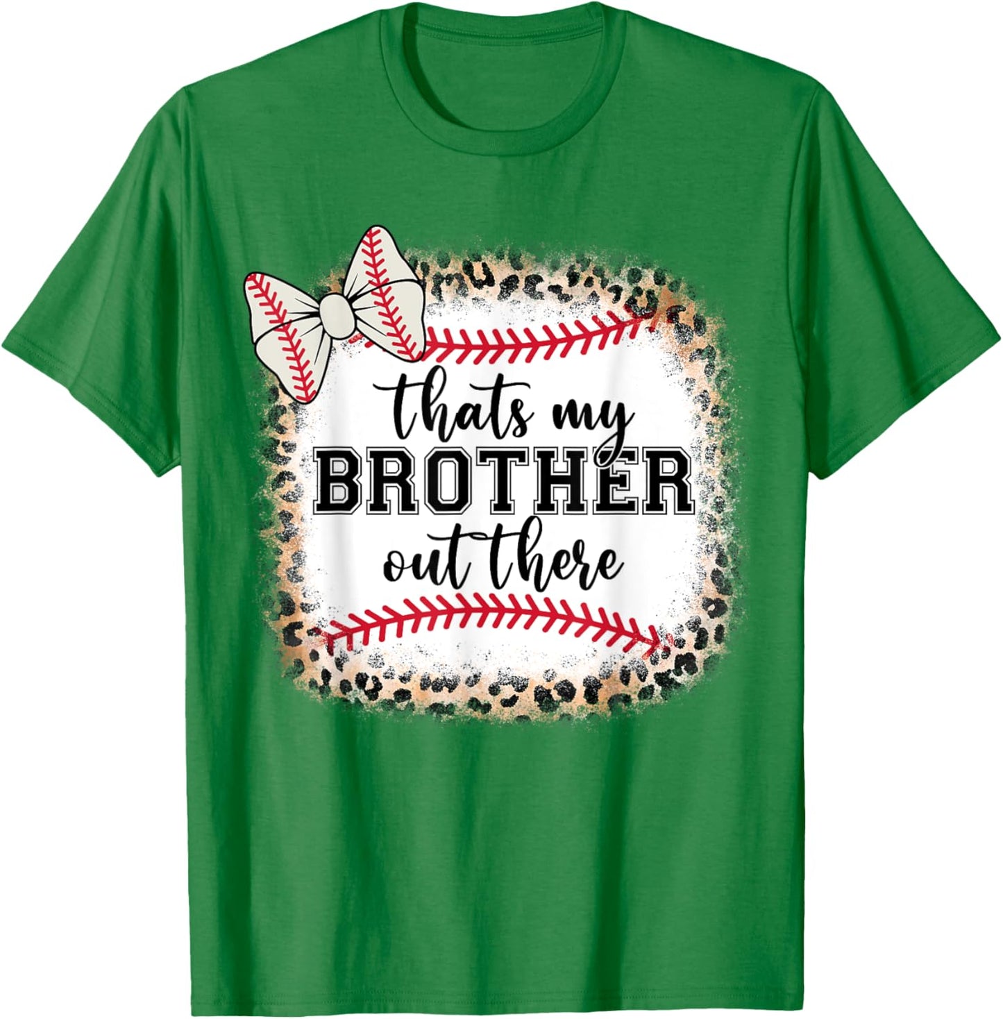 Little Sister Biggest Fan My Brother There Teen Girl Toddler T-Shirt - T-Shirt | Irish Green
