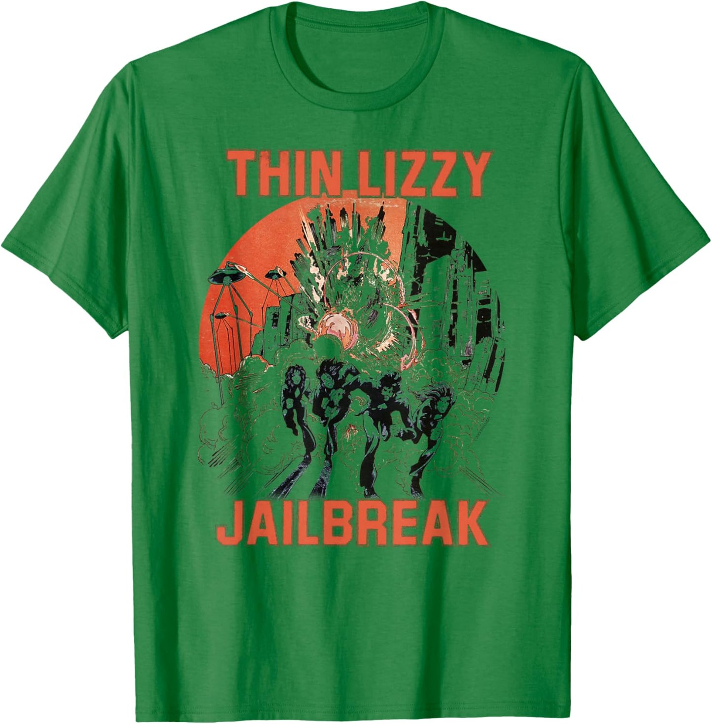 Thin Lizzy – Jail Break On Yellow T-Shirt - T-Shirt | Irish Green