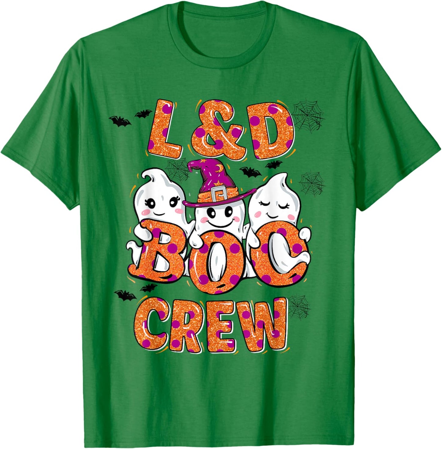 L&D Boo Crew Halloween matching shirts Labor & Delivery nurs T-Shirt - T-Shirt | Irish Green