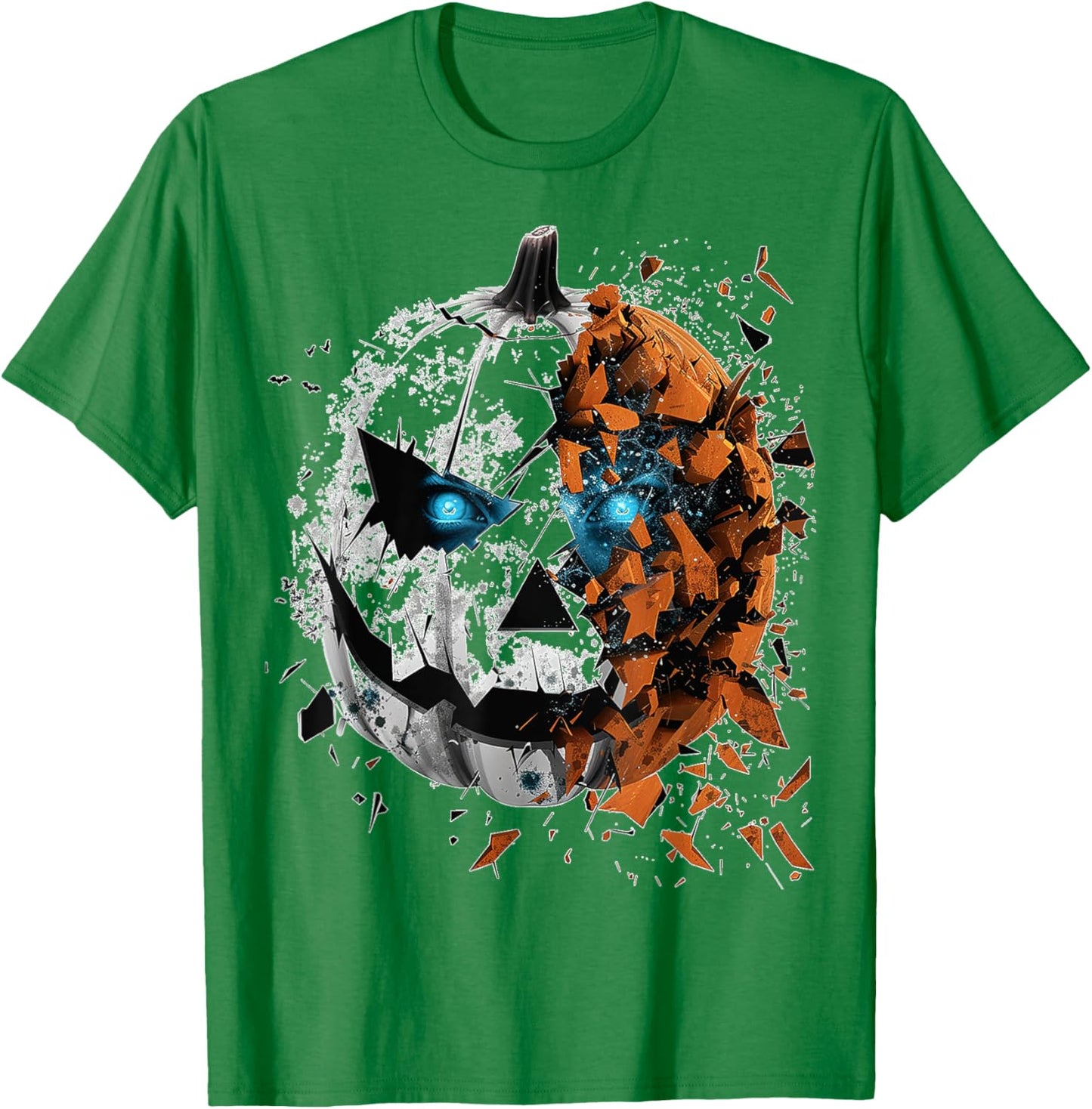 Pumpkin Costume Halloween Spooky Art Pumpkin T-Shirt - T-Shirt | Irish Green