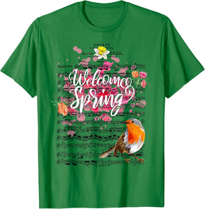 Welcome Spring Sonata for Violin Piano music Beethoven T-Shirt - T-Shirt | Irish Green