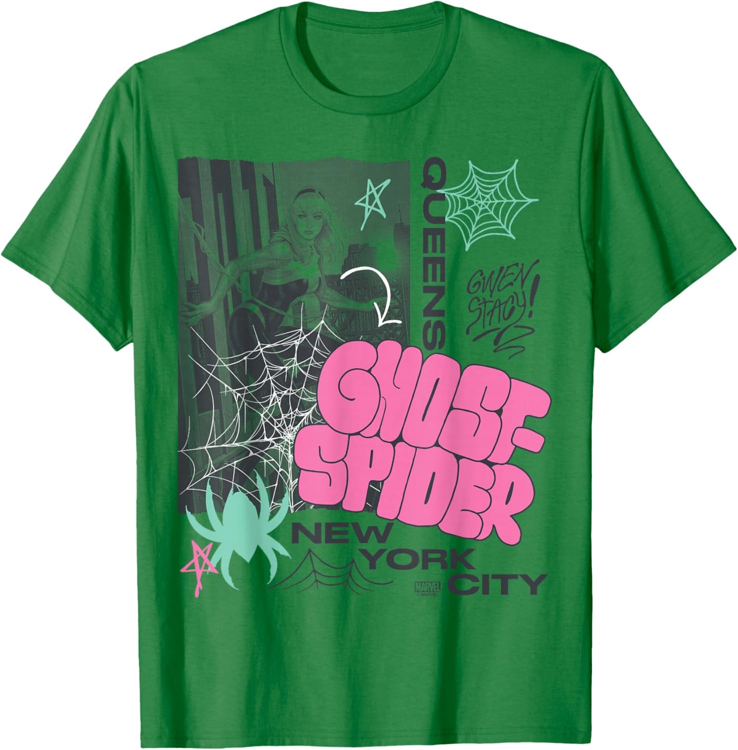 Ghost Spider - NYC Destination T-Shirt - T-Shirt | Irish Green