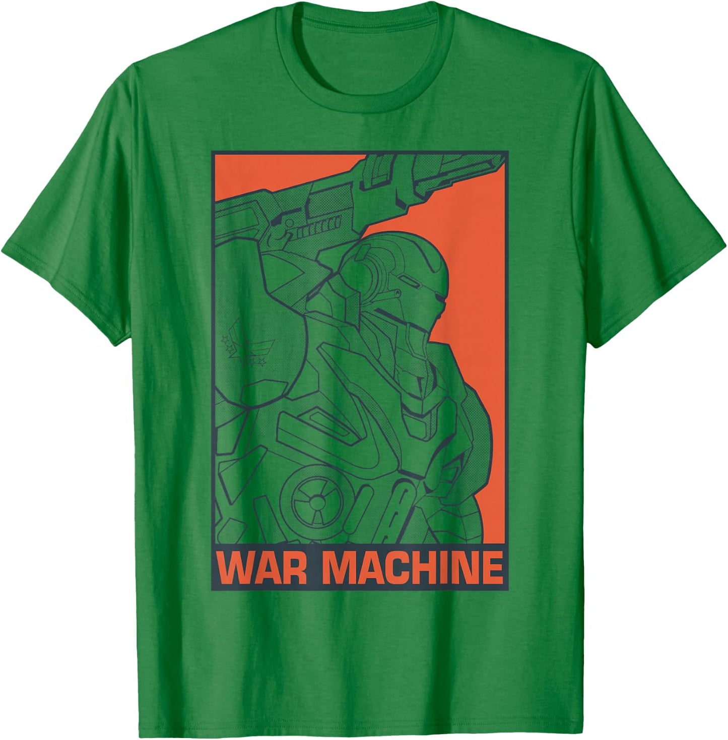 Marvel Avengers Endgame War Machine Pop Art Graphic T-Shirt - T-Shirt | Irish Green