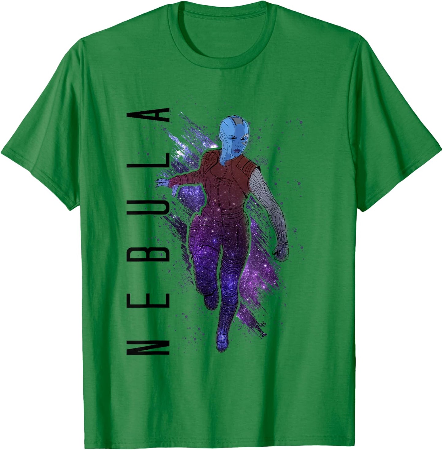 Marvel Avengers Endgame Nebula Galaxy Painted T-Shirt - T-Shirt | Irish Green