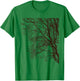 Trees Wildlife Nature Vintage Dark Forest Night -Adults T-Shirt - T-Shirt | Irish Green