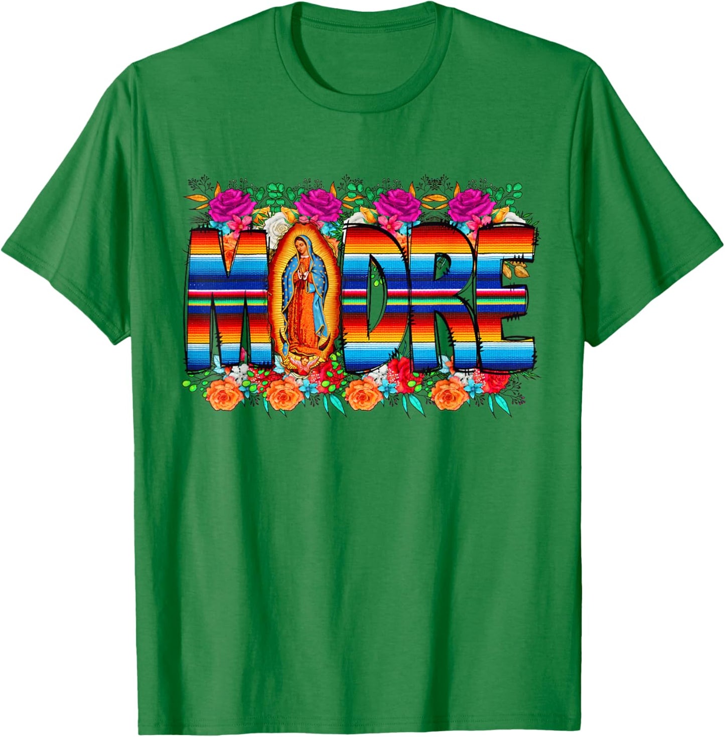 Virgen De Guadalupe Virgin Mary Men Madre T-Shirt - T-Shirt | Irish Green