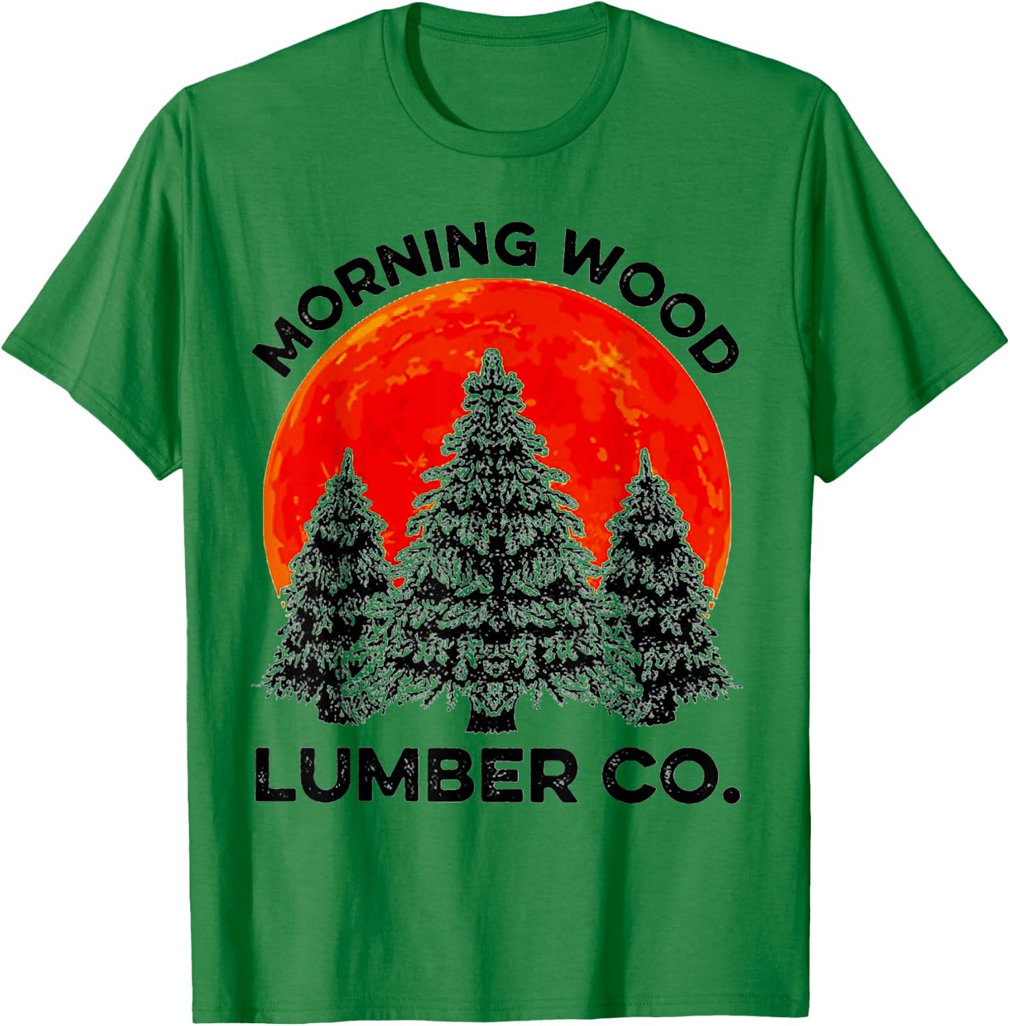Morningwood Lumber Co. Sunset Forest T-Shirt - T-Shirt | Irish Green