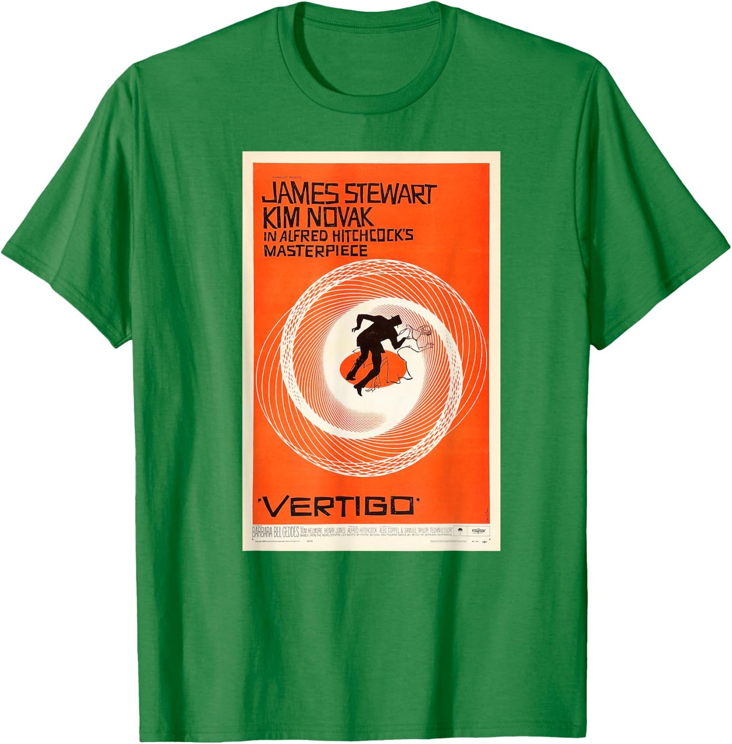 Vertigo Movie Poster T-Shirt - T-Shirt | Irish Green