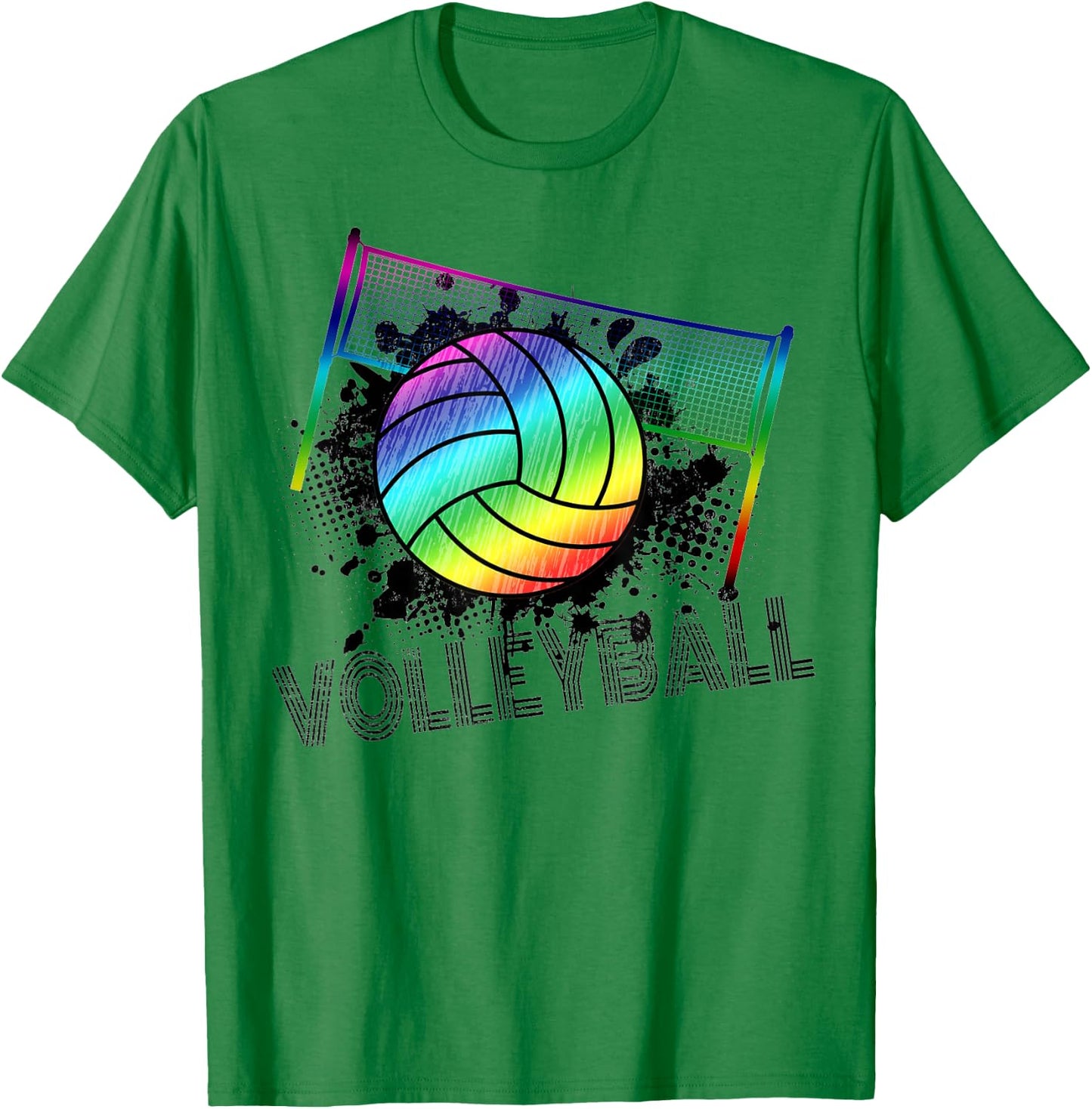 Volleyball Tie Dye Blue Purple Teenage Girls Perfect T-Shirt - T-Shirt | Irish Green