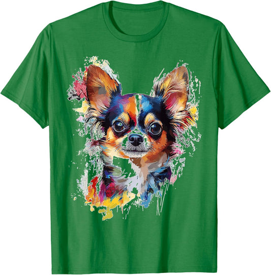 Chihuahua Hund Motiv Haustier Artwork Chihuahua T-Shirt - T-Shirt | Irish Green