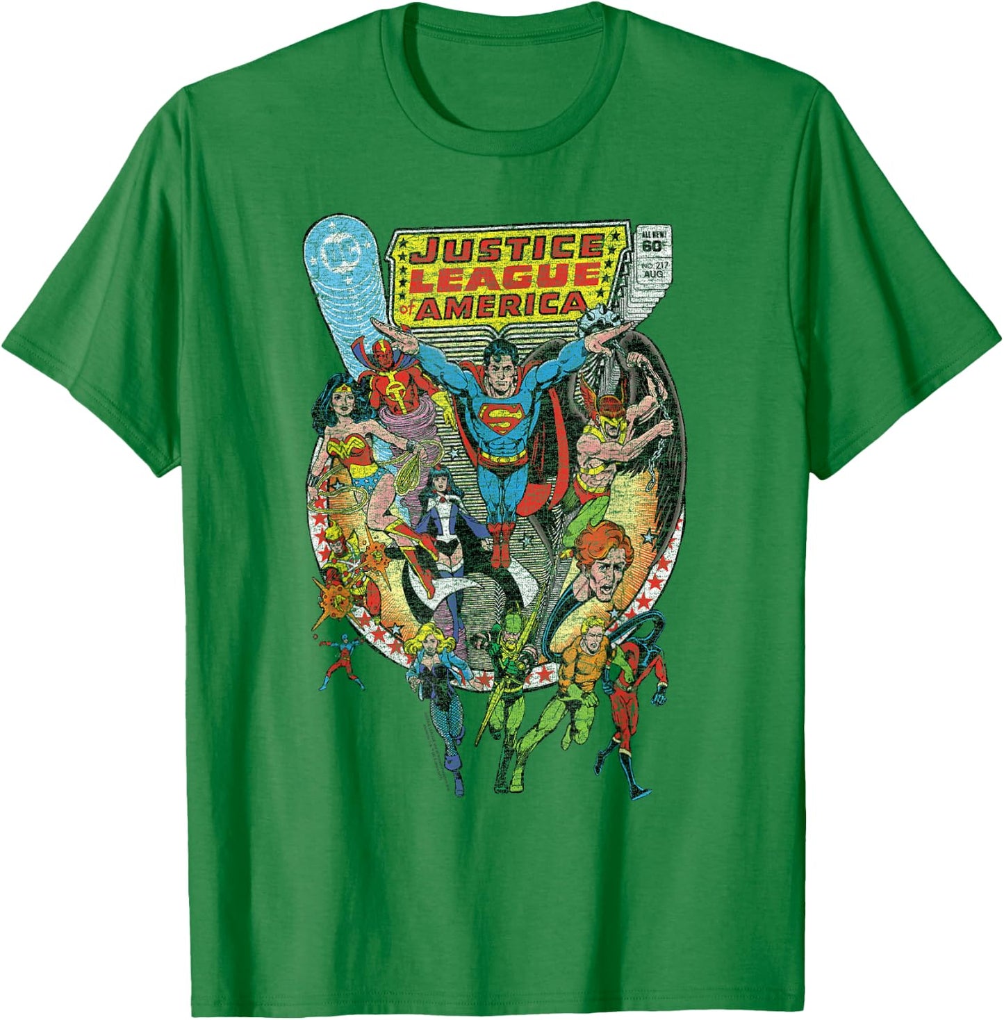 Justice League Team Up T-Shirt - T-Shirt | Irish Green