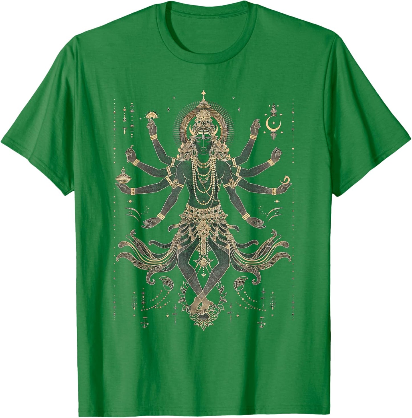 Shiva spiritual hindu god tandava dance yoga meditation T-Shirt - T-Shirt | Irish Green
