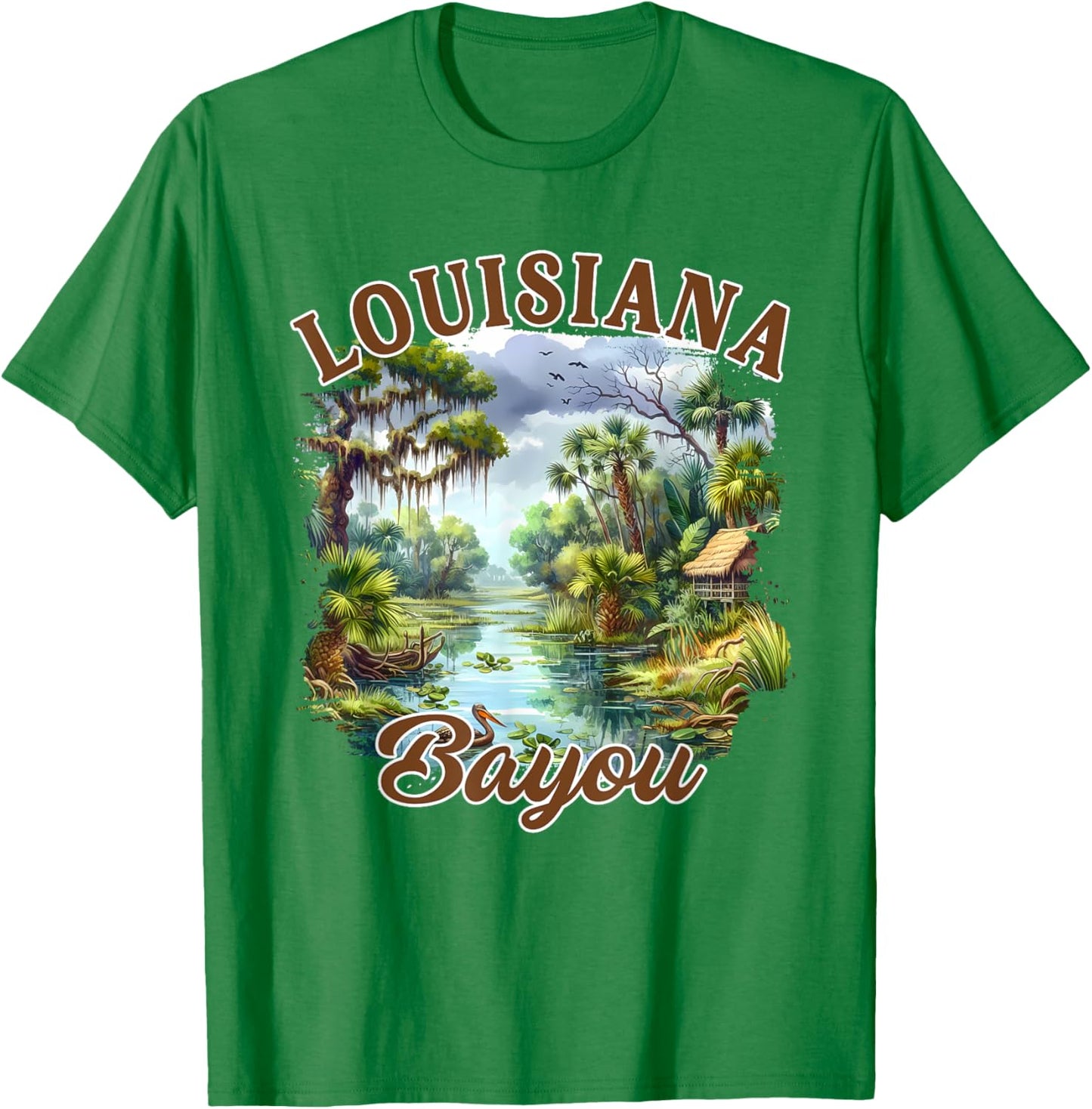 Louisiana Bayou Travel Exploring Trip Meet Me In Louisiana T-Shirt - T-Shirt | Irish Green