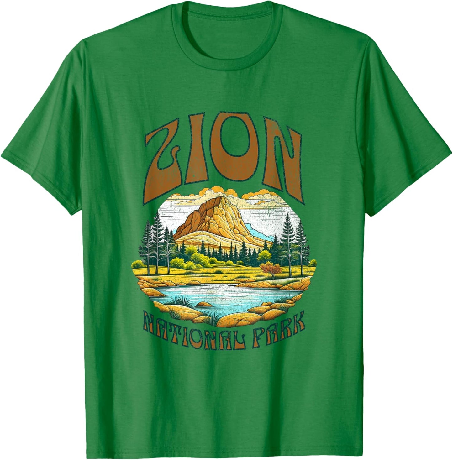 Zion National Park T-Shirt - T-Shirt | Irish Green