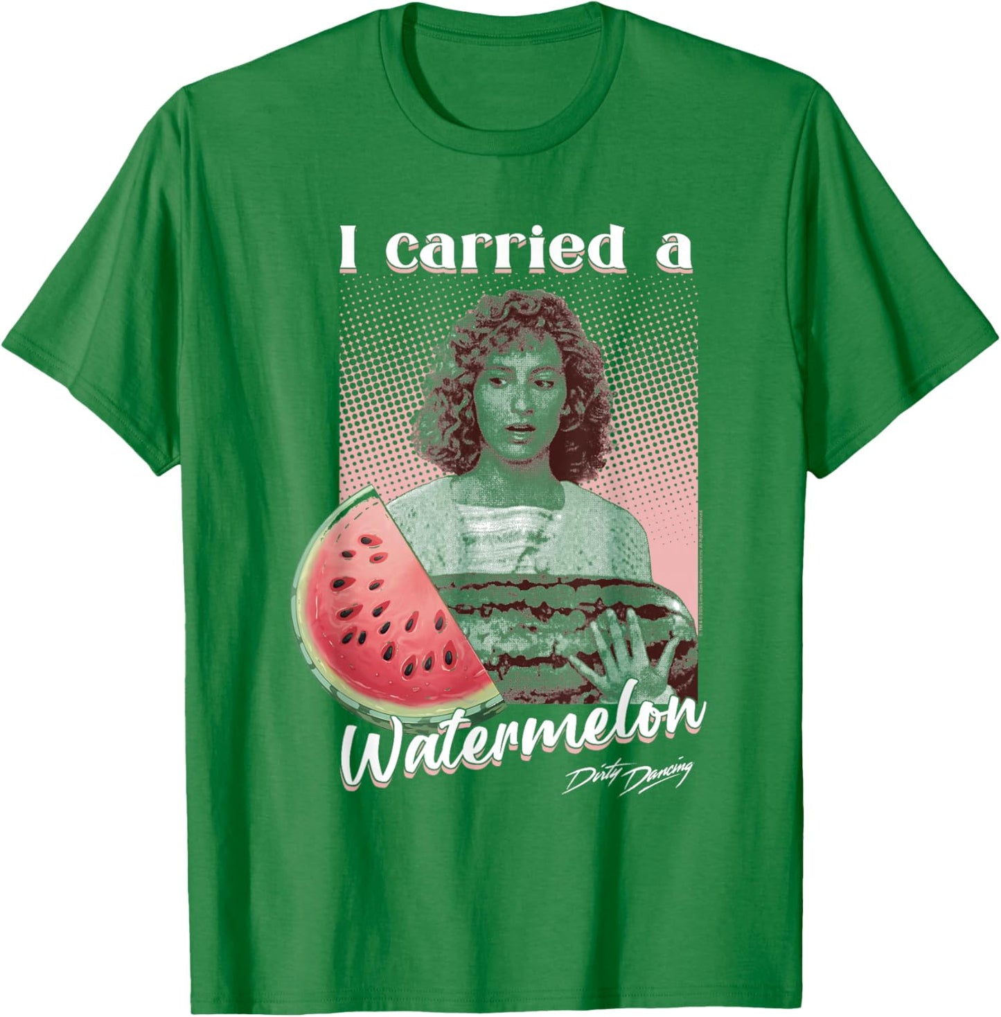 Dirty Dancing I Carried a Watermelon Photo Vintage Movie T-Shirt - T-Shirt | Irish Green