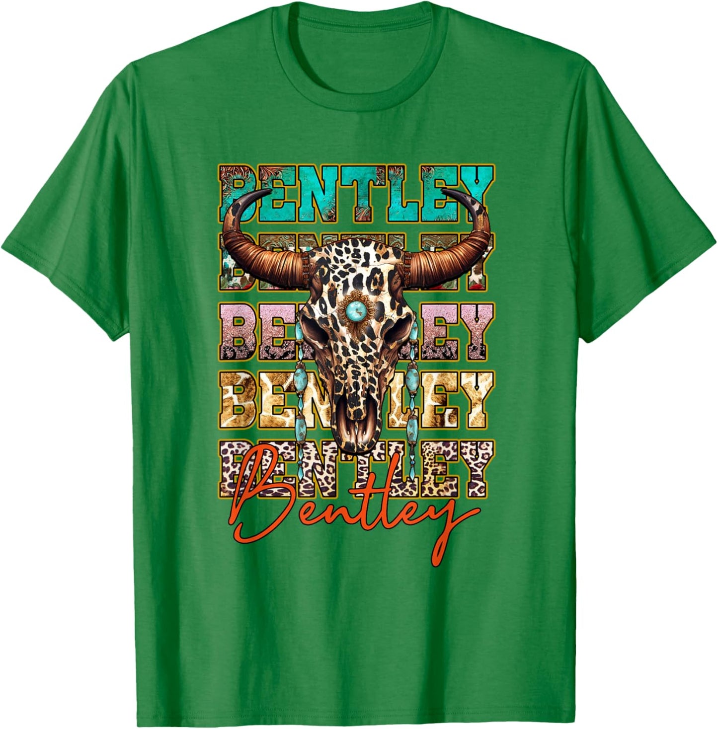 Graphic Bentley Personalized Name Retro Outfit Name Pride T-Shirt - T-Shirt | Irish Green