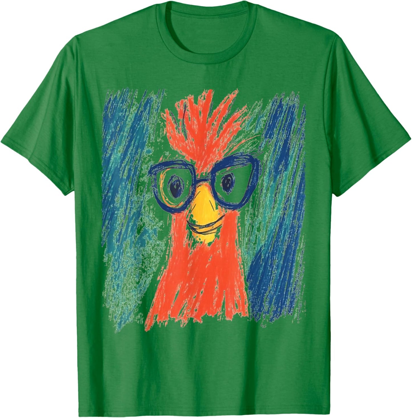Pop Art Chicken Funny T-Shirt - T-Shirt | Irish Green