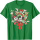 Disney Group Shot Christmas Wreath T-Shirt - T-Shirt | Irish Green