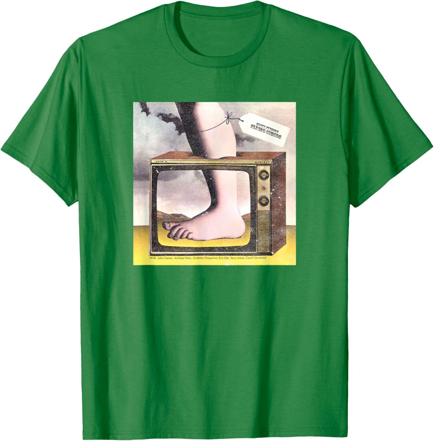 Monty Python Offizieller TV-Fuß Fliegender Zirkus T-Shirt - T-Shirt | Irish Green