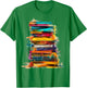 Books Painting Colorful Art Abstract Graphic Books T-Shirt - T-Shirt | Irish Green