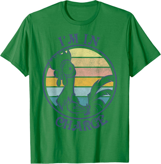 Disney Moana HEI HEI I'm in Charge Sunset Graphic T-Shirt - T-Shirt | Irish Green