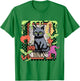 Black Cat Witch Binx Halloween Women Kids T-Shirt - T-Shirt | Irish Green
