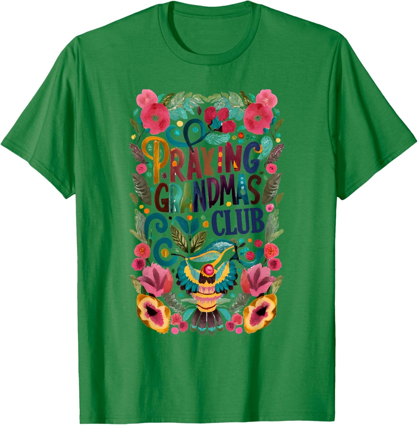 Praying Grandma Club Faith Grandmother Prayers Christians T-Shirt - T-Shirt | Irish Green