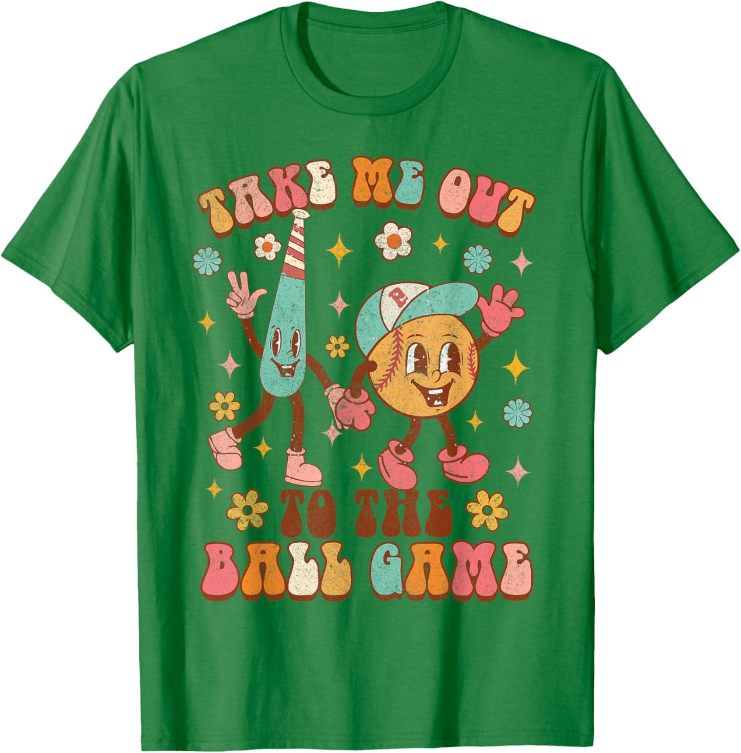 Take Me Out To The Ball Game Funny Baseball Game Day T-Shirt - T-Shirt | Irish Green